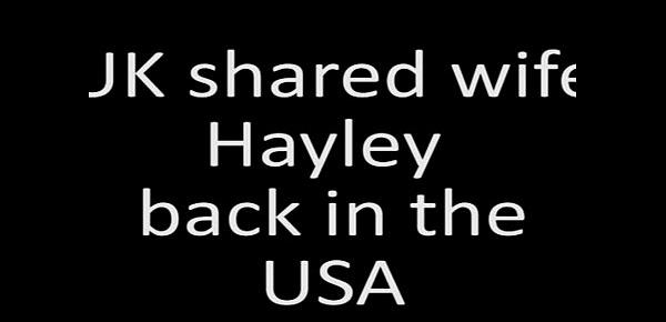  UK shared wife Hayley back in the USA